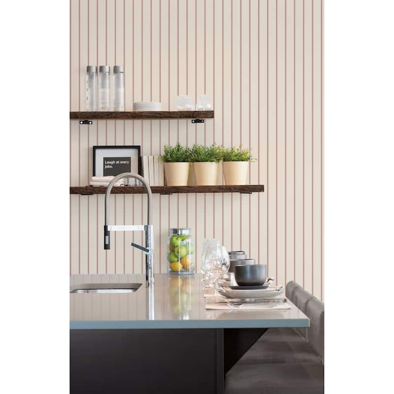 Galerie Wallcoverings Smart Stripes 2 Napkin Stripe Vinyl on Non-Woven Matte Wallpaper Roll