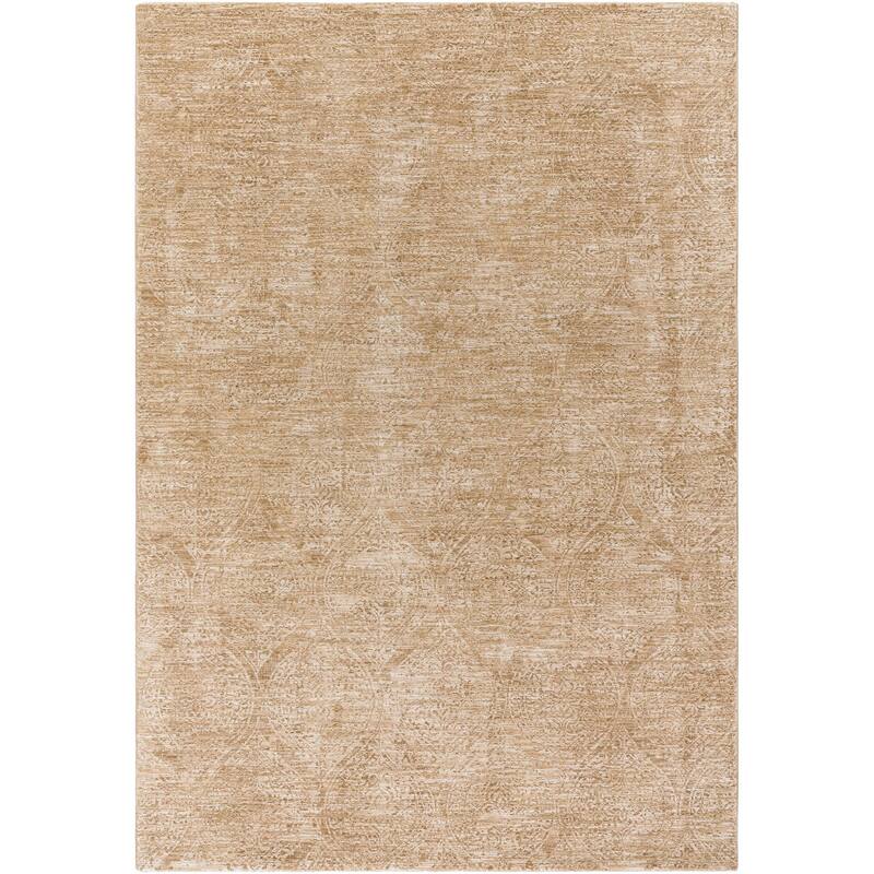 Livabliss Masterpiece Traditional Solid Area Rug - Beige/Brown - 5' x 7' 5"