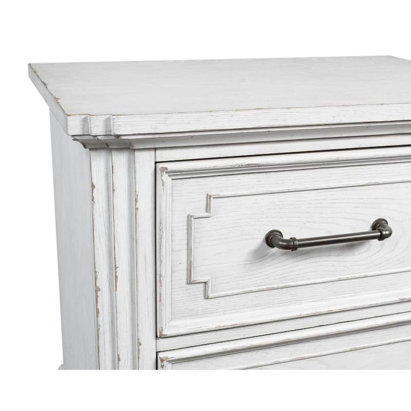 Elegant Nightstand with Sherwin Williams Finish, Felt-Lined Top Drawer, and Smooth Ball-Bearing Glides