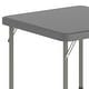 preview thumbnail 14 of 22, Indoor/Outdoor Kids Bi-Fold Plastic Folding Table - 24x24 - 23.5"W x 23.5"D x 19"H
