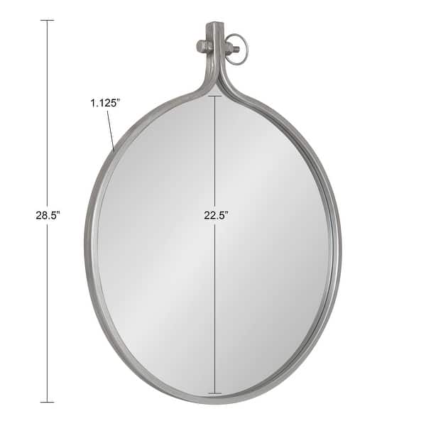 dimension image slide 4 of 11, Kate and Laurel Yitro Round Wall Mirror
