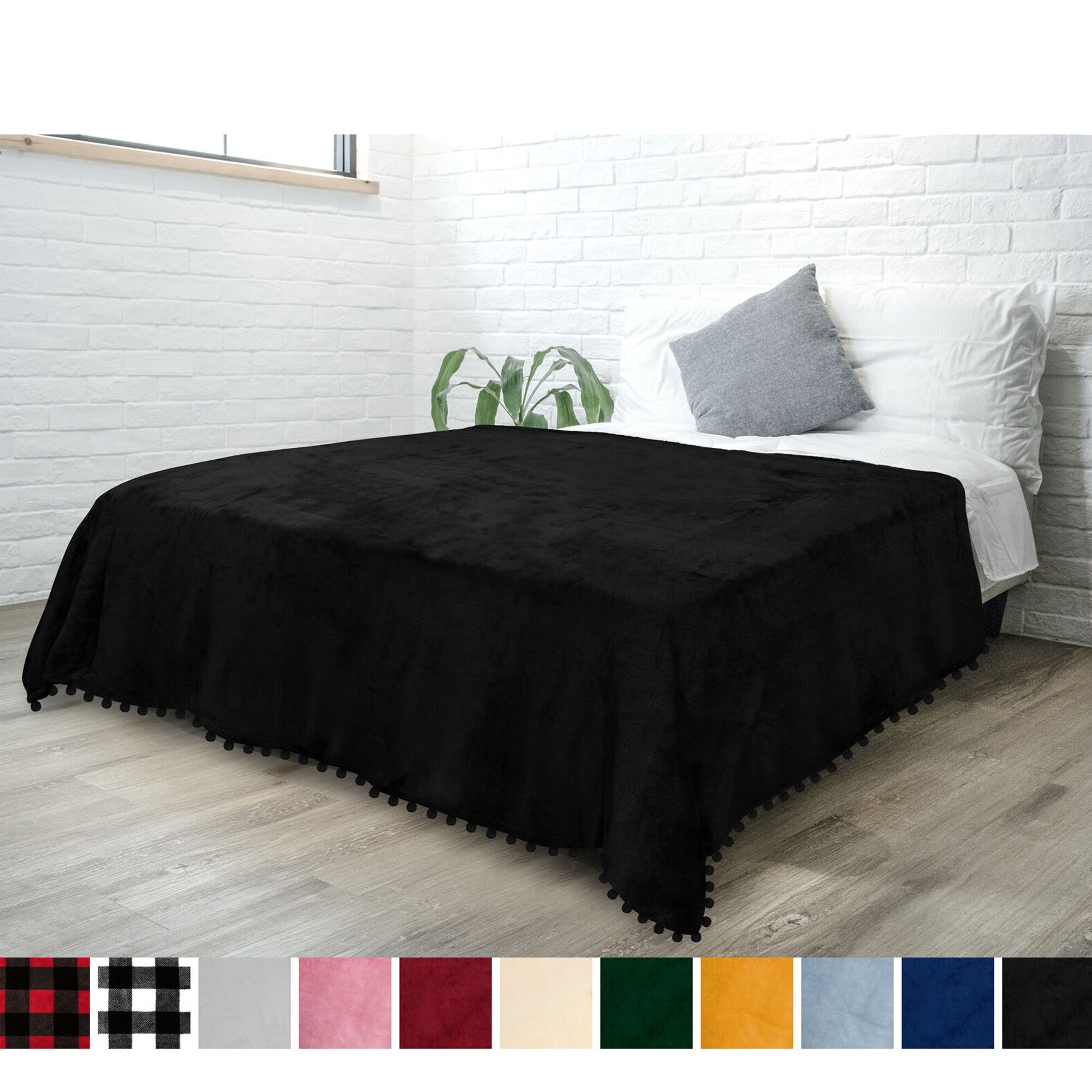 Black 2025 microfiber blanket