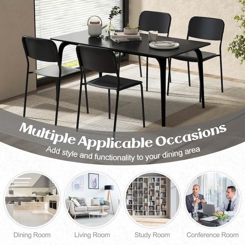Costway Modern Dining Chairs Set of 4 with Tilted Backrest & Sturdy - See Details