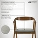 preview thumbnail 19 of 90, Set of 2/4/6 - Santana Mid-Century Modern Upholstered Wood Dining Chairs