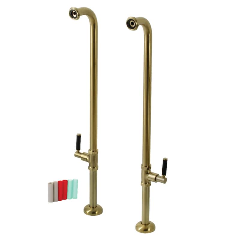 Kingston Brass Concord 27-3/4" Freestanding Tub Supply Line - Brushed Brass