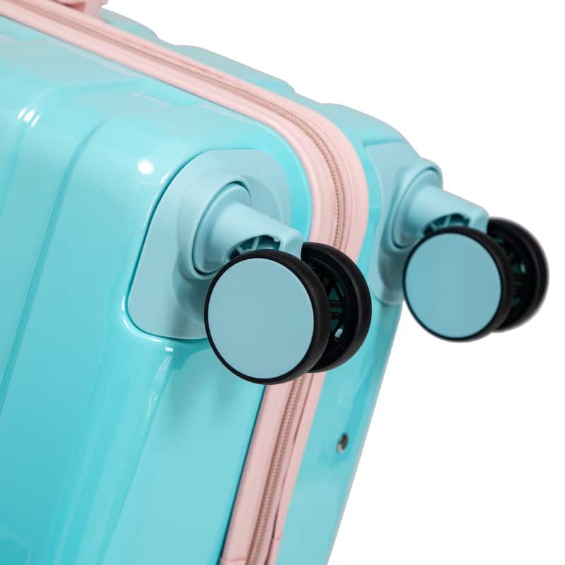 Anmytek 20"/24"/28" Orange Hardshell Luggage Set 3 Piece Spinner Wheels TSA Lock Carry On Check In Travel