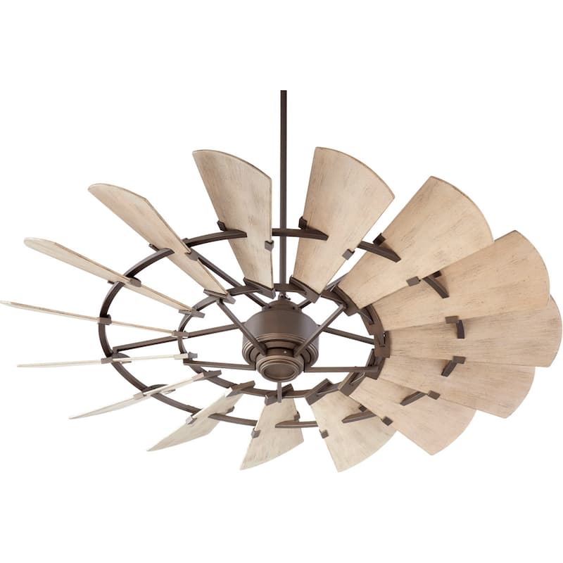 Quorum International Windmill 60" 15 Blade Indoor / Outdoor Ceiling - Oil Rubbed Bronze