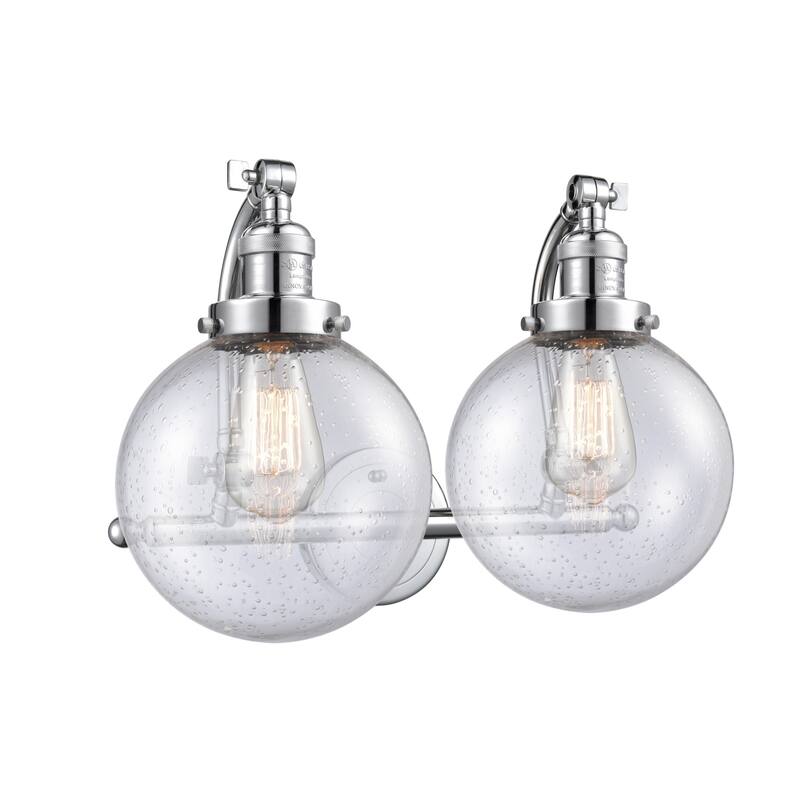 Innovations Lighting Beacon 2 Light 18" Wide Bathroom Vanity Light - Polished Chrome / Seedy