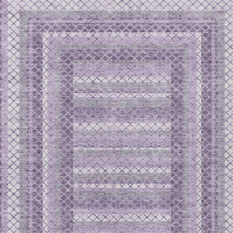 HomeRoots Geometric Transitional Rectangle Outdoor Rug