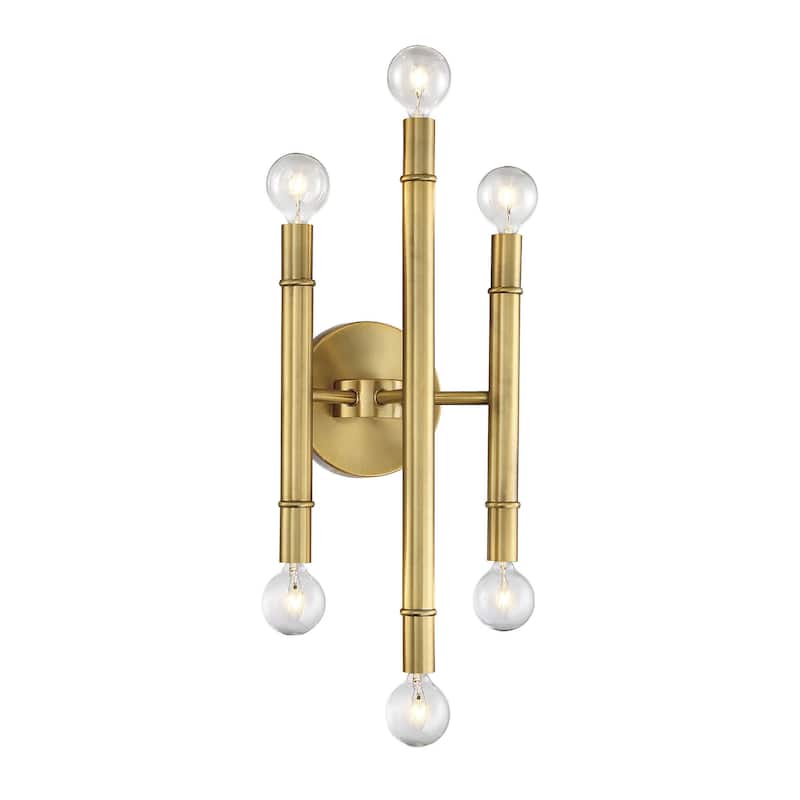 Meridian M90018 6 Light 17" Tall Wall Sconce