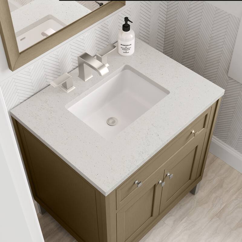 Chicago 30" Single Vanity, Walnut Whisper - Lime Delight