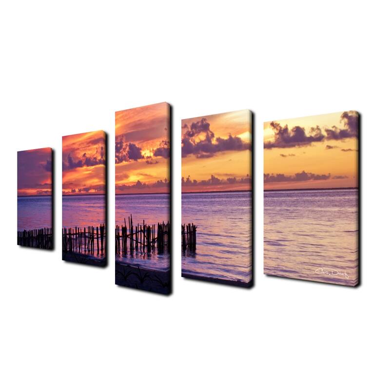 Ready2HangArt 'Mex Sunset II' 5-Piece Wrapped Canvas Wall Art Set