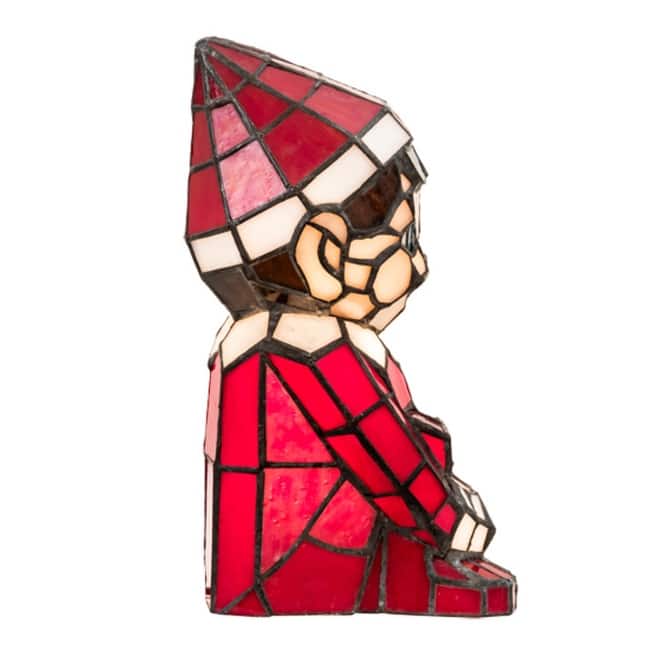Meyda Tiffany 200341 Elf 10" Tall Red Novelty Specialty Lamp