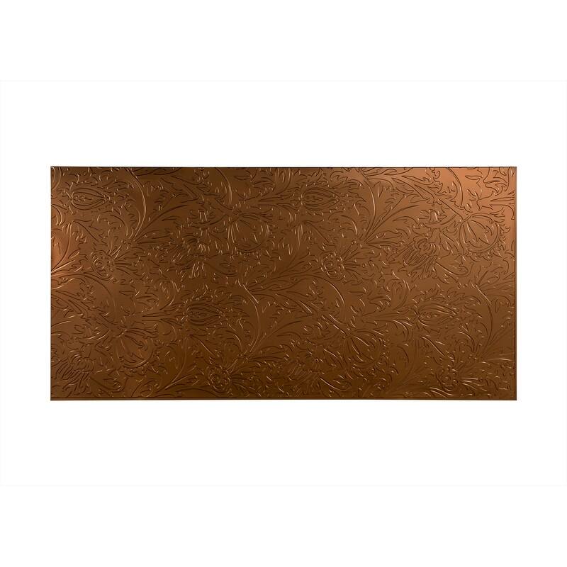 FASÄDE Nettle 4-foot x 8-foot PVC Wall Panel in Oil Rubbed Bronze - Gold - 4 x 8