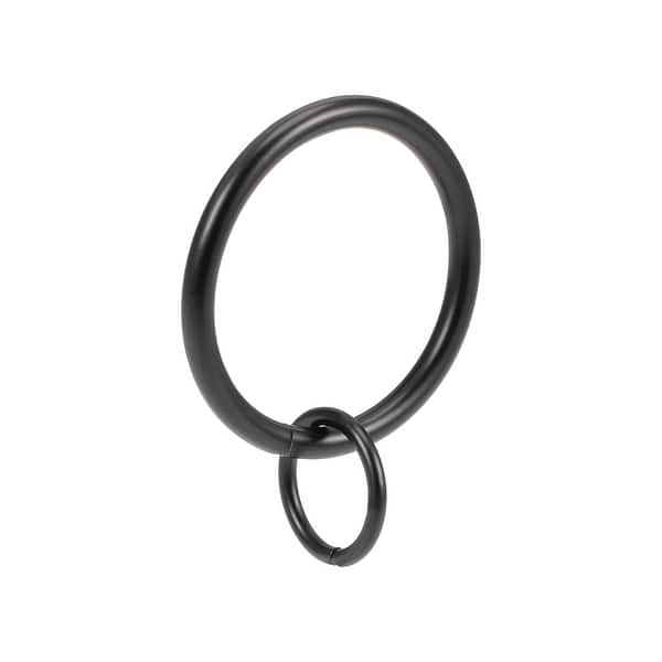 slide 2 of 3, Curtain Ring Metal 32mm Inner Dia Drapery Ring for Curtain Rods 14 Pcs