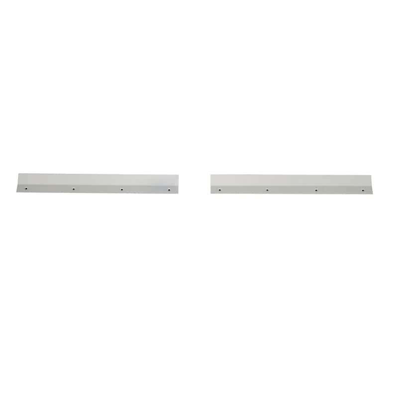 Wooden Floral Wall Shelf with Brown Distressing - White - Roche River Decor