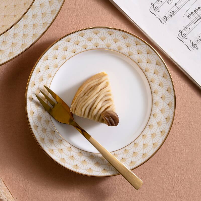Trocadero Gold Set Of 4 Bread & Butter/Appetizer Plates, 6.5"