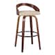 Option Cream PU/Walnut Wood/Black