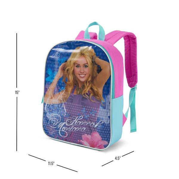 dimension image slide 22 of 26, Girls 15" Backpack with Padded Straps & Zip Compartment - Ideal Toddler Bookbag for School & Travel