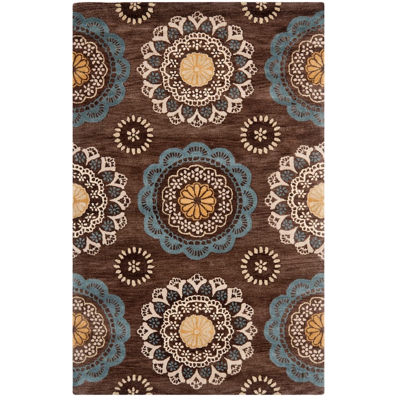 SAFAVIEH Handmade Wyndham Tangela Modern Wool Rug