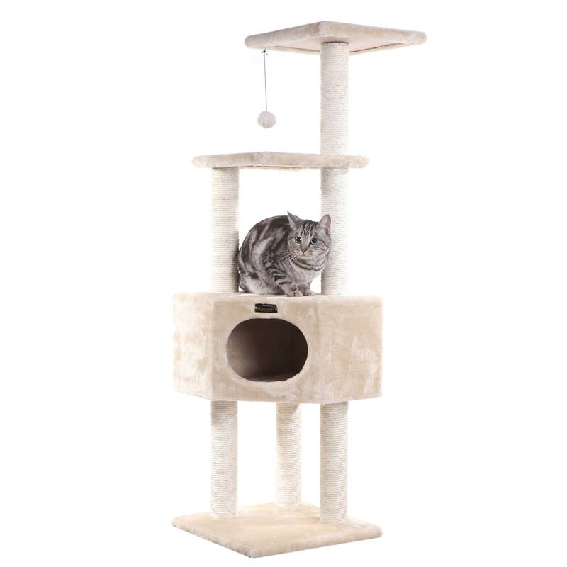 Real Wood 3 Tier Cat Tree, Armarkat Scratch furniture A5201