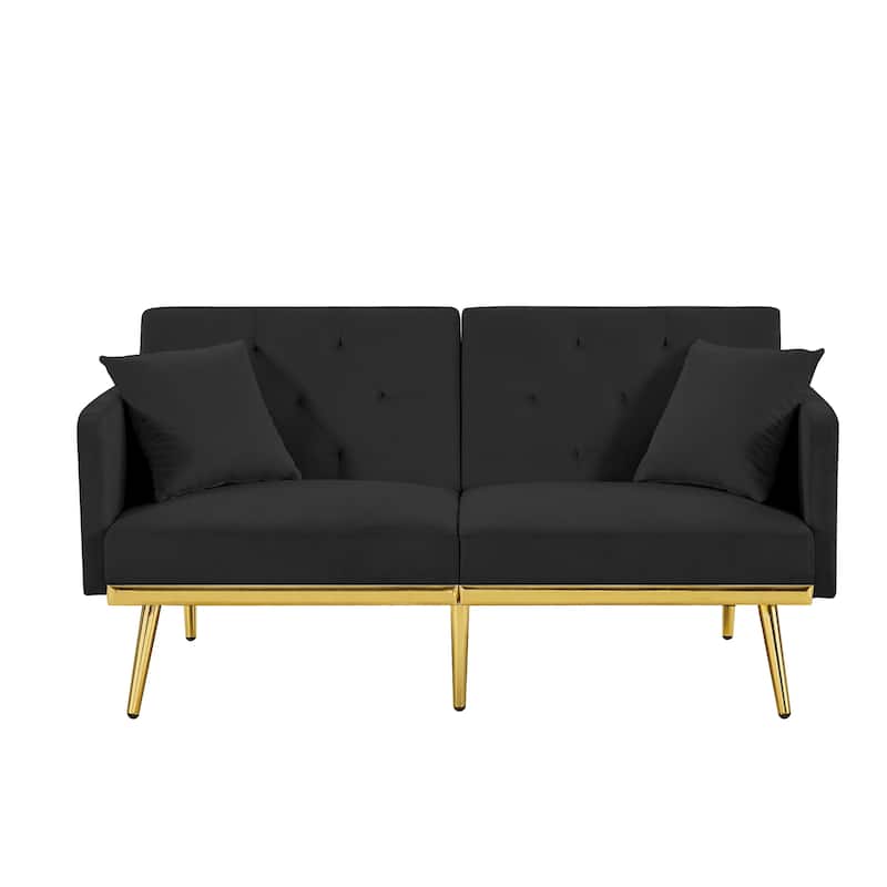 Modern Velvet Sofa Bed for Living Room, Office, Spacious Space