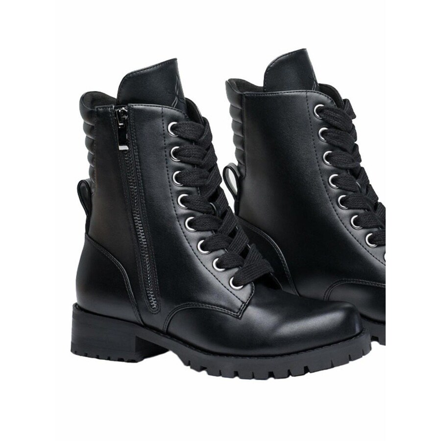 flat sole steel toe boots