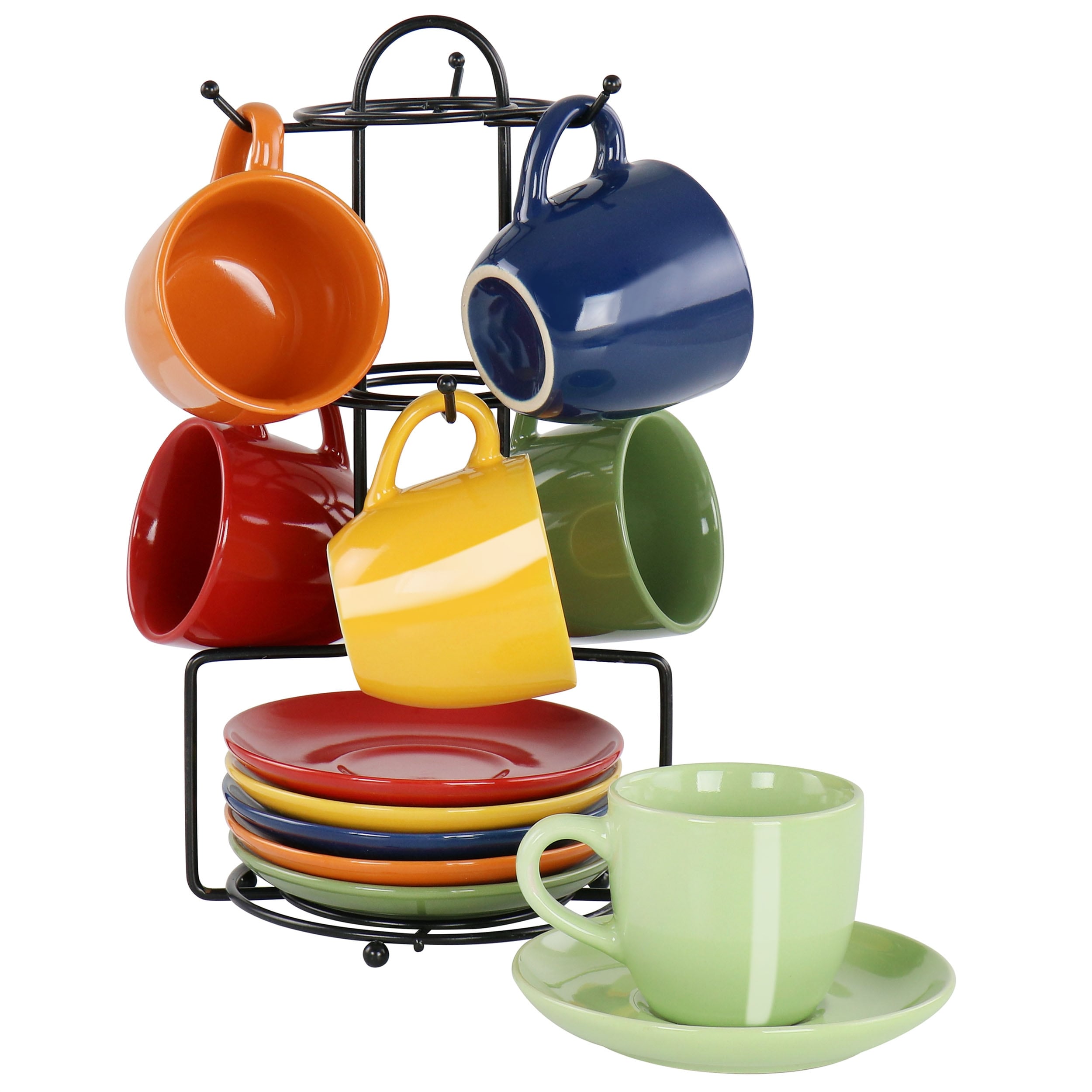 Gibson Home Measurement Cup Set, Multi Color, Stoneware, 4 Piece