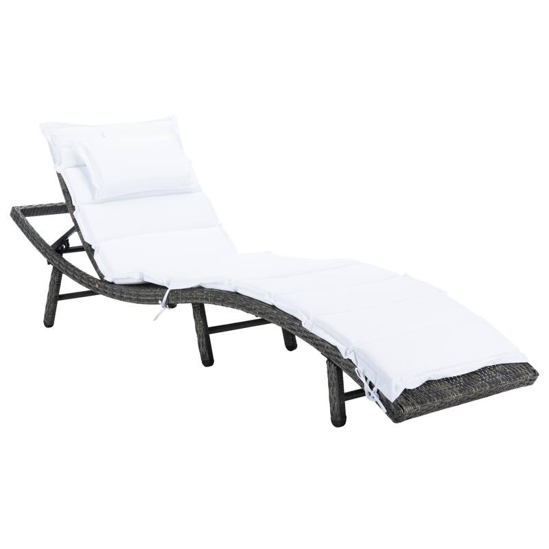 SAFAVIEH Outdoor Nihada Chaise Sun Lounger - 79Wx25Dx14H