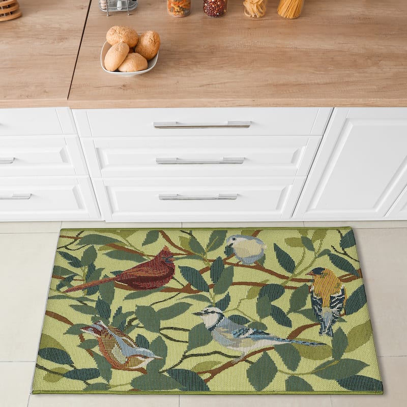 Liora Manne Esencia Birds Of A Feather Indoor/Outdoor Mat