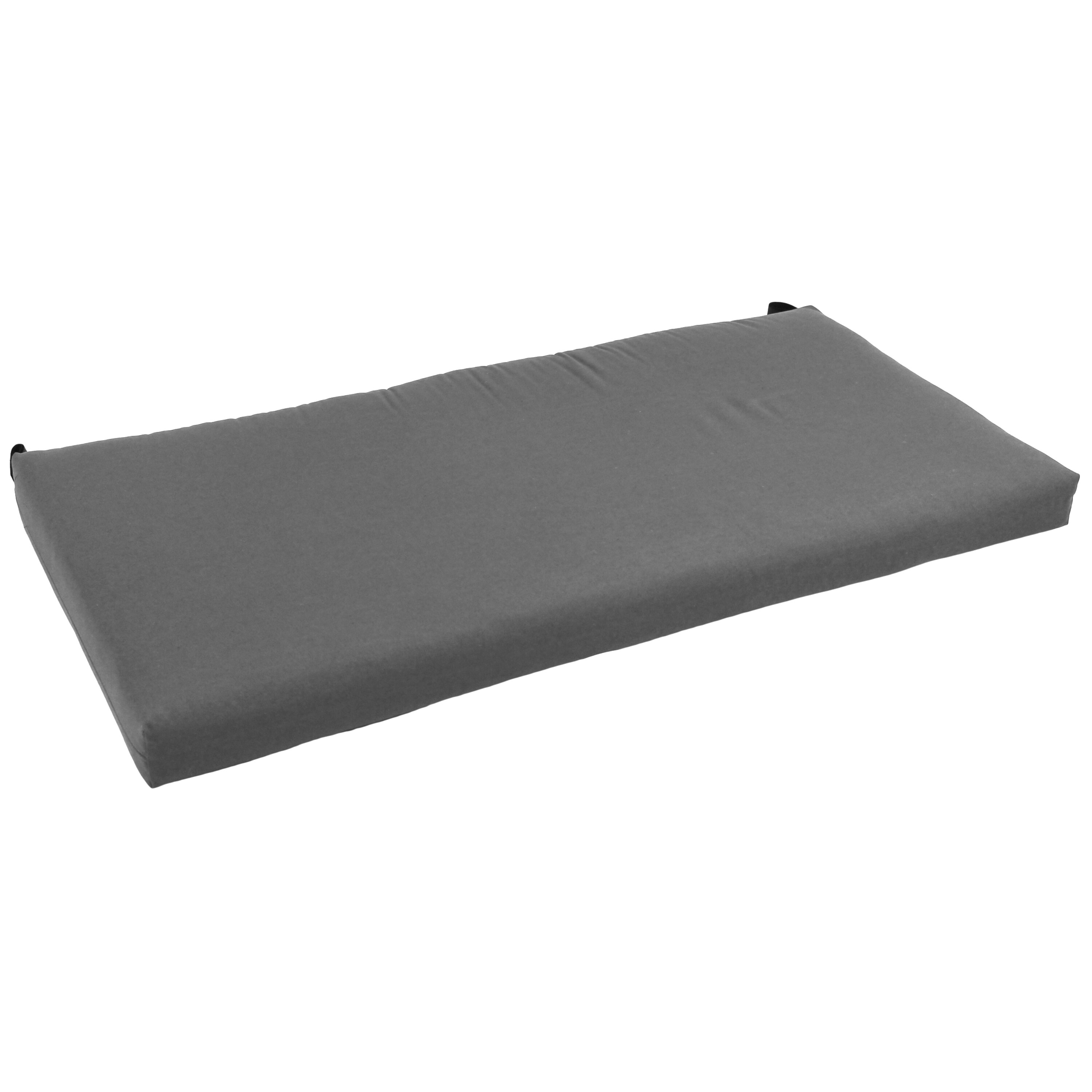 Blazing Needles Twill Bench Cushion, 60 x 19, Black