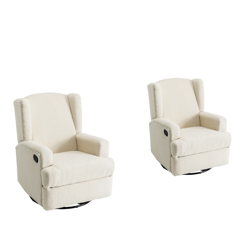Swivel Glider Rocker Nursery Recliner Chair set of 2