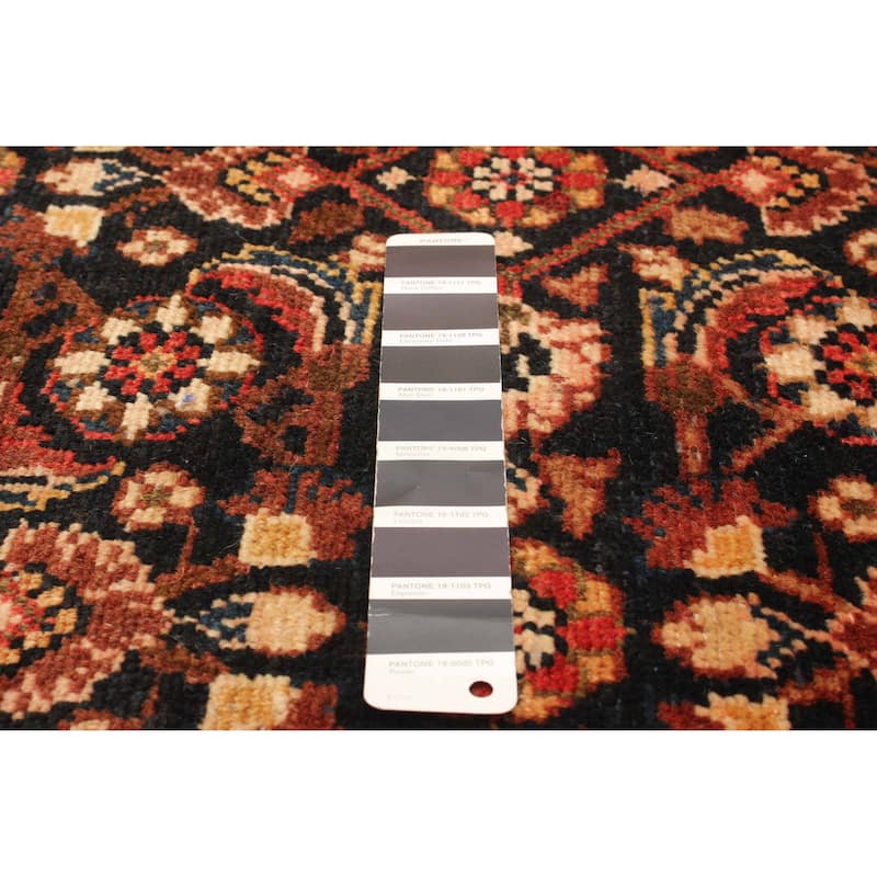 ECARPETGALLERY Hand-knotted Andelz Black Wool Rug - 3'0 x 11'6