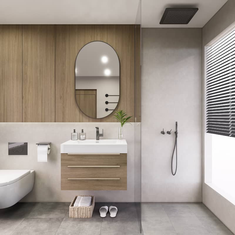 Noble 30" Wall Mounting Vanity with Reinforced Acrylic Sink