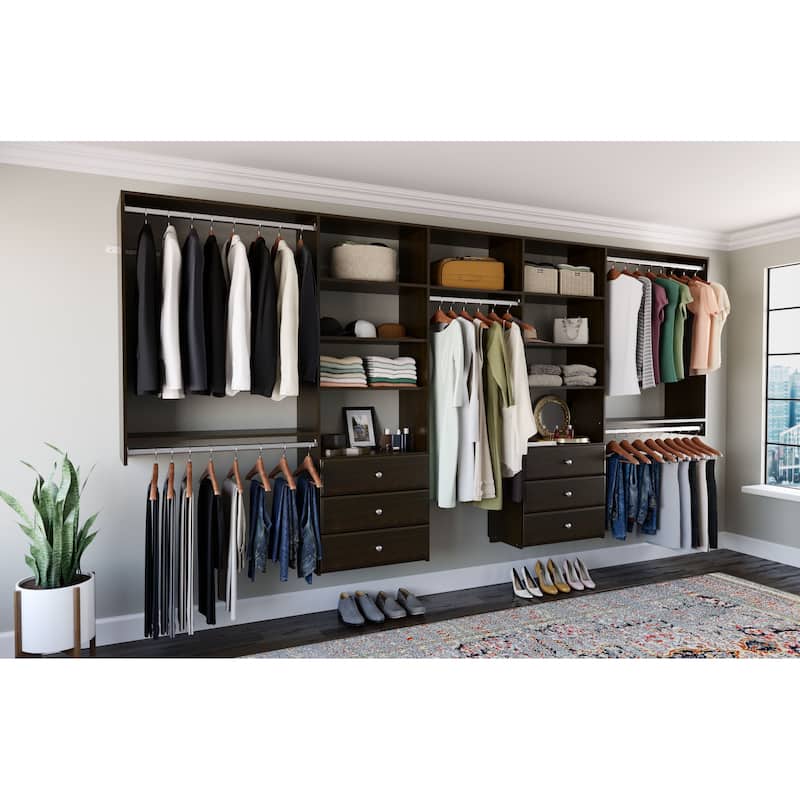 Easy Track 12 Ft. W. Deluxe Laminate Closet Kit
