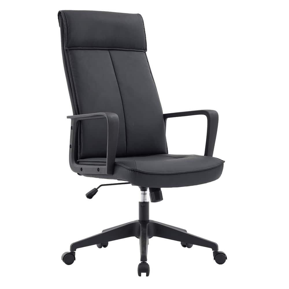 Aiaria Ergonomic High-Back Executive Office Chair with Padded Headrest, Adjustable Height, Tilt, Swivel & Dual Casters