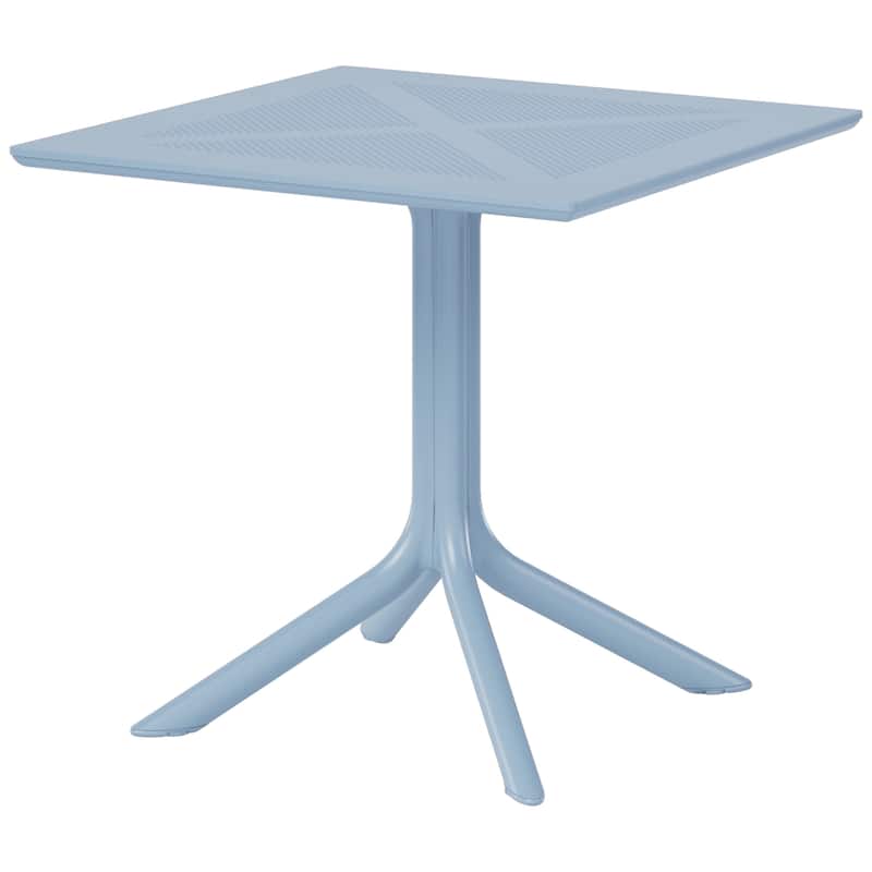 Frond and Form 31.5" Outdoor Square Dining Table - French Blue