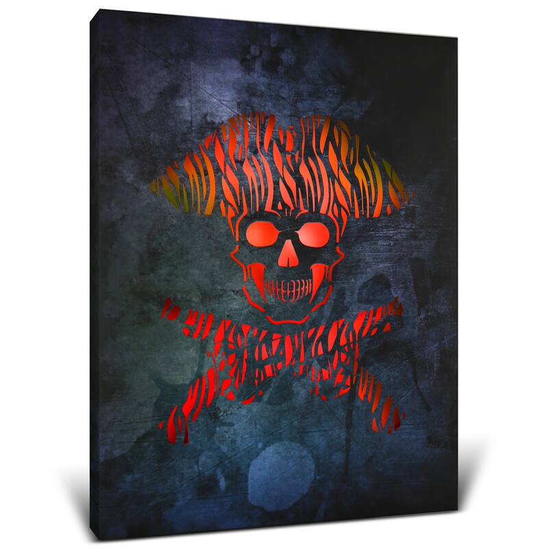 CoTa Global Pirate Light Up LED Wall Art - Changing Color LED Light - 15.75Lx11.9Wx1H inches