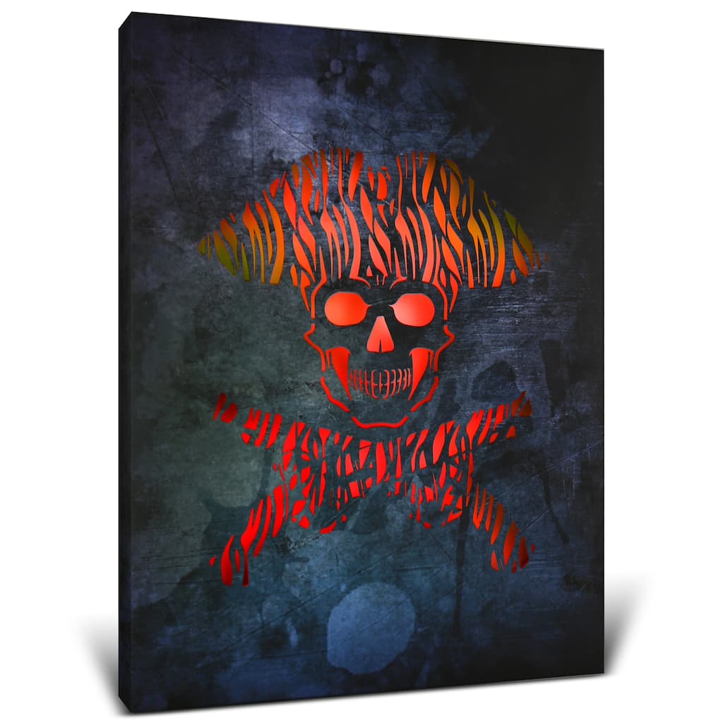 CoTa Global Pirate Light Up LED Wall Art - Changing Color LED Light - 15.75Lx11.9Wx1H inches