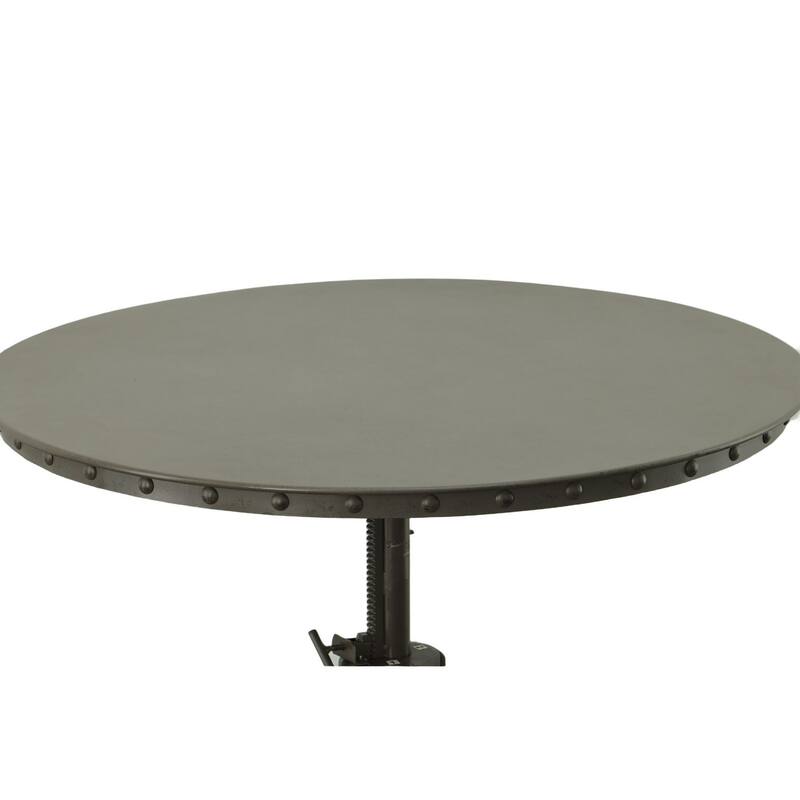 Adjustable Accent Table with Hand Crank - 36" - Gray