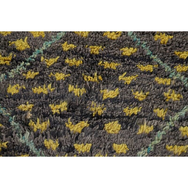 Trellis Geometric Moroccan Oriental Accent Rug Handmade Wool Carpet - 3'0" x 4'11"
