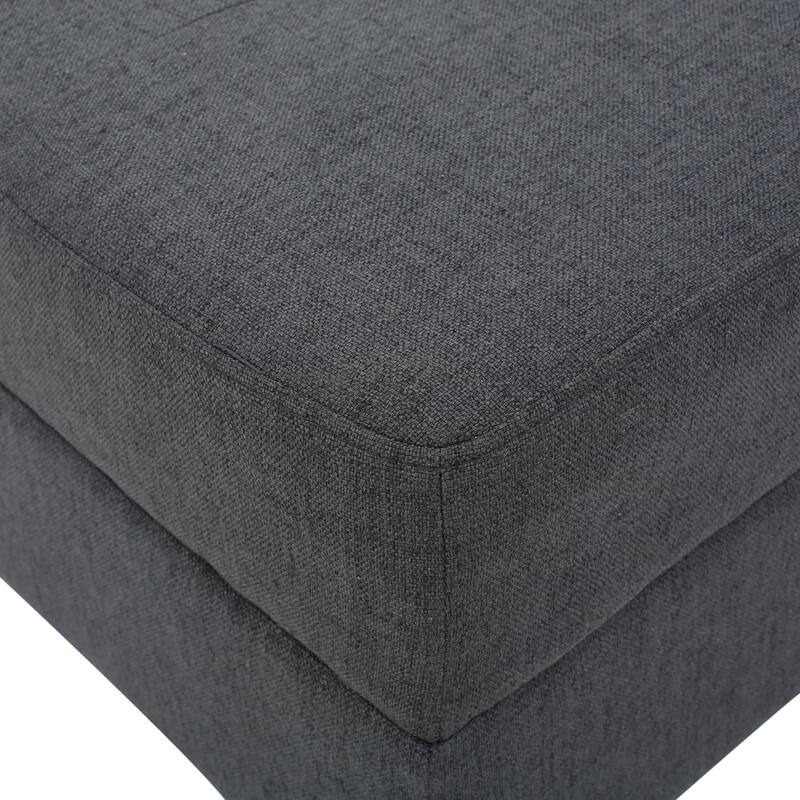 Tiernan Tufted Fabric Ottoman by Christopher Knight Home