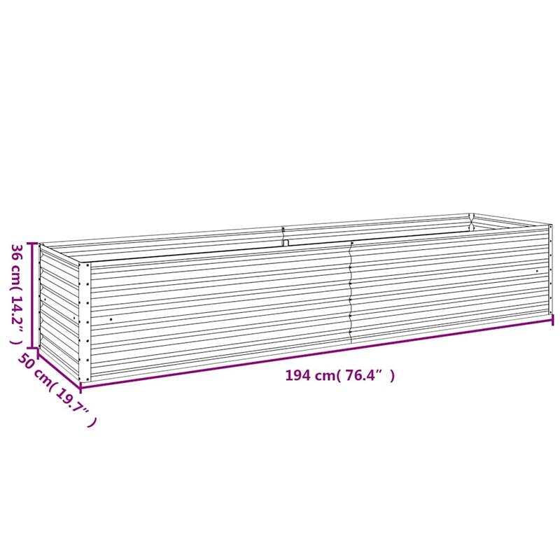 vidaXL Garden Raised Bed