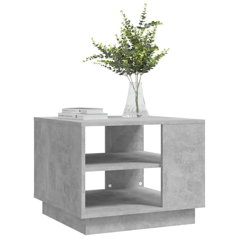vidaXL Coffee Table Accent End Side Sofa Table for Living Room Engineered Wood - 21.7" x 21.7" x 16.9"