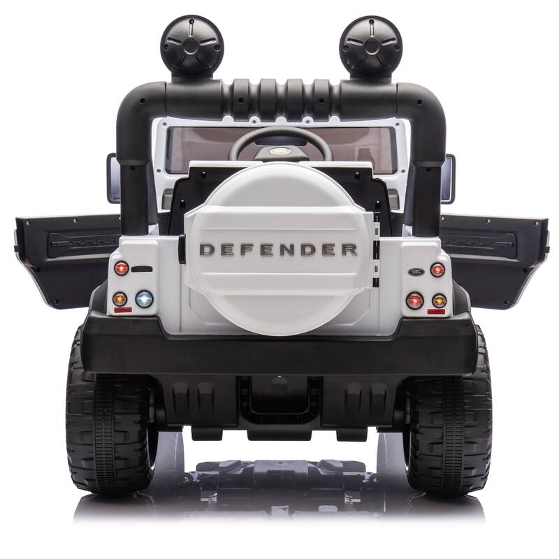 24V Land Rover Defender Kids Ride-On Car, Bluetooth, MP3, 4-Wheel Suspension