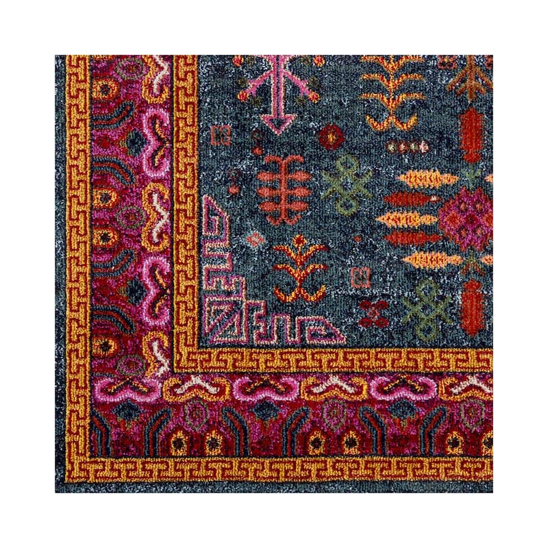 Livabliss Anika Persian Boho Blue Area Rug