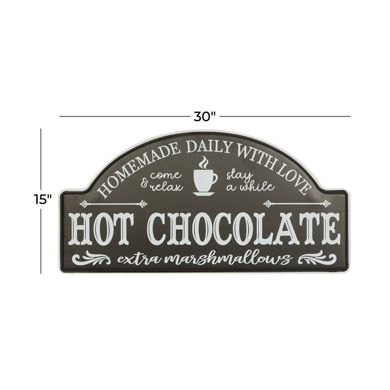 Black Iron Farmhouse Wall Decor 15 x 30 x 1 - 30 x 1 x 15