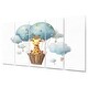 preview thumbnail 7 of 10, Designart "Nursery Adorable Giraffe II" Children Metal Wall Décor Set