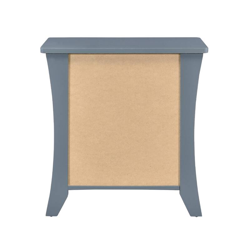 Nightstand with Top Open Compartment and 2 Drawers