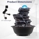preview thumbnail 34 of 63, Costway Tabletop Water Fountain with Rolling Crystal Ball,